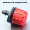 50-100 st justerbara bevattningsdroppar sprinklers 1/4'' emitter droppbevattning mikrodroppbevattningssprinklers för bevattningssystem