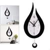 12 Inch Wall Clock with Pendulum for Living Room, Non Ticking Bedroom And Office (Battery