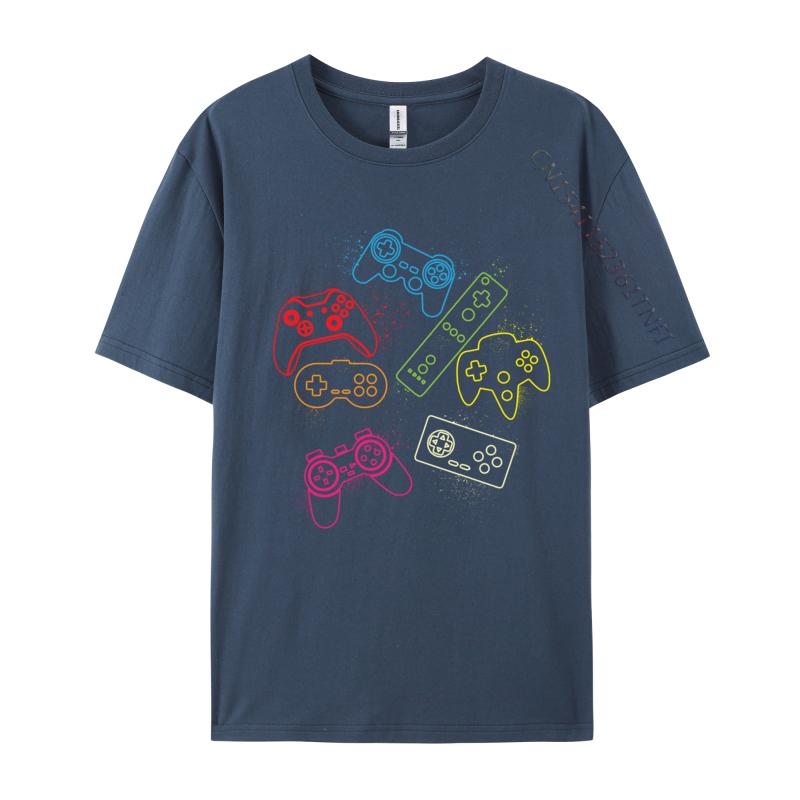 Gaming Controllers Video Games Gamers TShirts Hip Hop Leisure Tees Hip Hop Cotton Unisexs Top TShirts