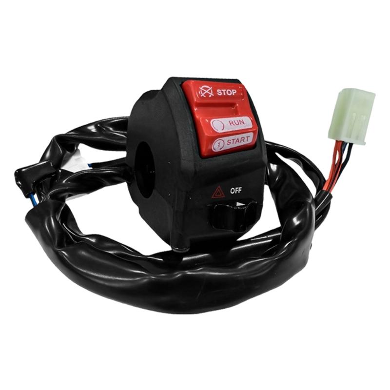 Strong ABS Motorcycle Start Stop Button Motorcycle Customizable On Off Switches Suitable for Multiple Bike Models