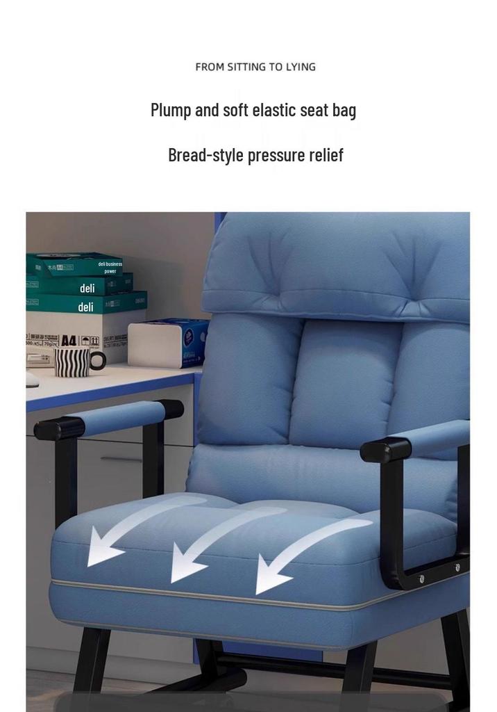 Multi-Use Folding Lounge Chair with Backrest for Office, Dorm, or Home.