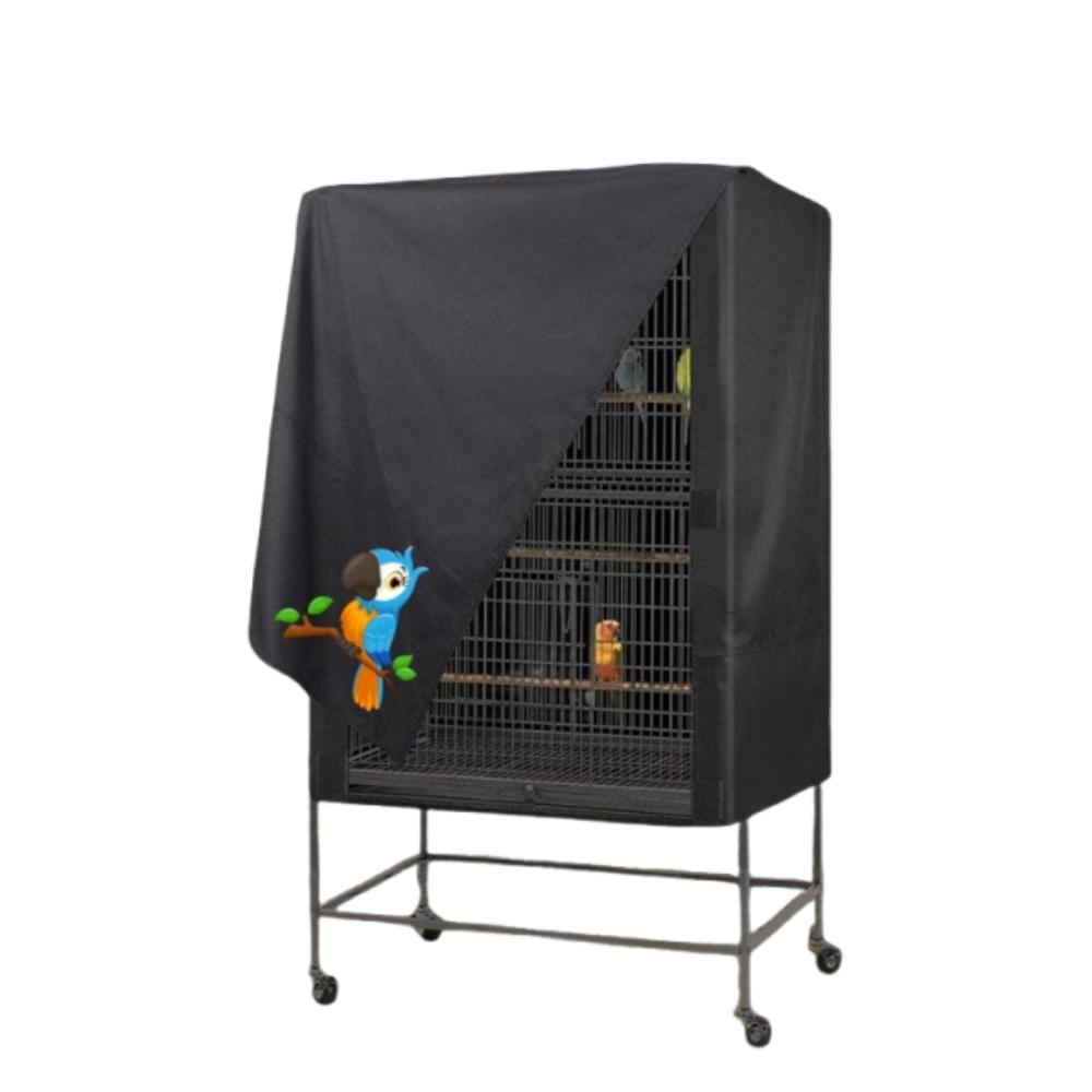 Light-Blocking Oxford Cloth Bird Cage Cover Ventilated Waterproof Bird Cage Cover Dustproof Washable Bird Cage Protective Hood