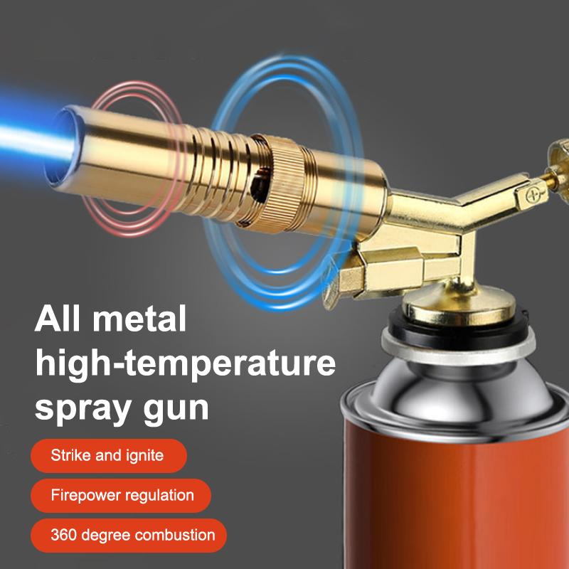 /Portable Welding Gas Torch Flame Nozzle Butane Burner Outdoor Camp BBQ Lighter Flamethrower Kitchen Supplies Welding Equipment