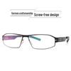 Ultra-light German Screwless Metal Glasses Frame for Men's Myopia