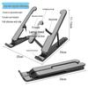 Portable Aluminum Folding Laptop Stand with Heat Dissipation, Compatible for Gaming Laptops and Tablets