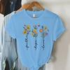 Faith Hope Love Vintage Boho TShirts Women Christian Tshirts Short Sleeve Trendy Tee Shirt Tops Women Religious Faith T Shirts