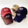 Retro Hat Women's Four-season Letter Embroidered Baseball Cap Showing Small Face Curved Brim Peaked Hat Men's Trend