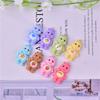 10Pcs/pack Mini Bear Cartoon Resin Pendant Charms For DIY Jewelry Making Accessories