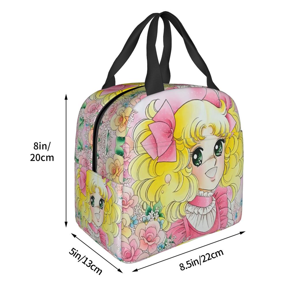 Anime Manga Candy Candy Sac à Lunch pour Femmes Refroidisseur Thermique Boîtes à Lunch Isolées pour Bureau Adulte