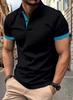 2025 summer new men's short-sleeved POLO shirt casual fashion comfortable soft 3D pattern printing