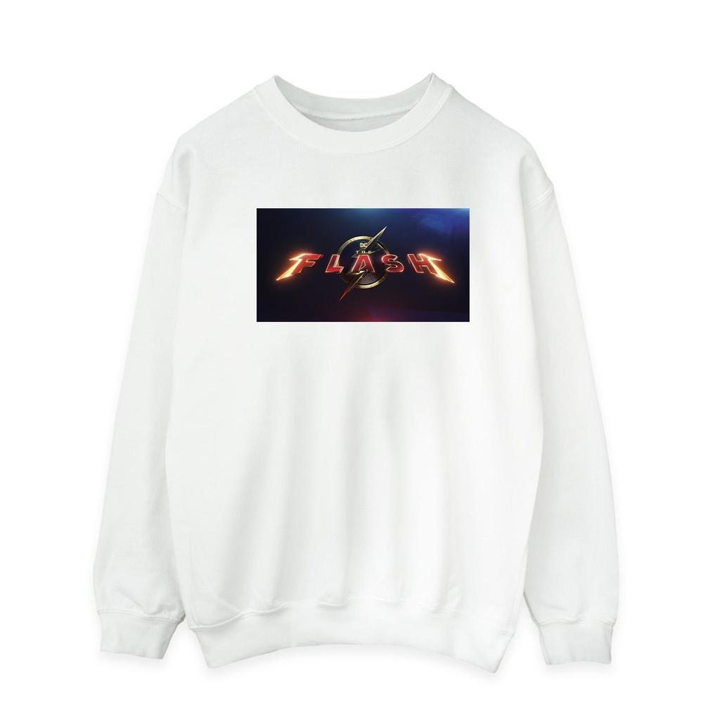 DC Comics Mens The Flash Movie Logo Sweatshirt