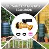 Heavy Brass Rain Barrels Spigot 1/2inch NPT Connection Full Flows Designs Corrosion Resistant Brass Valves for Rain Barrels