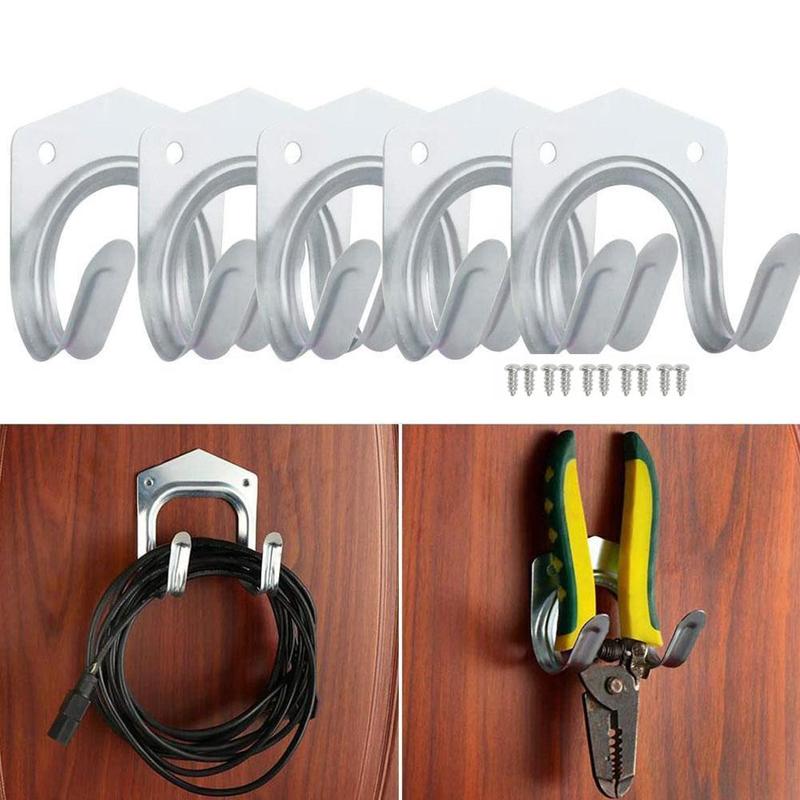 Buy 5pcs Tool Hanger Hooks Tools Garage Shed Hanging Bracket Garden