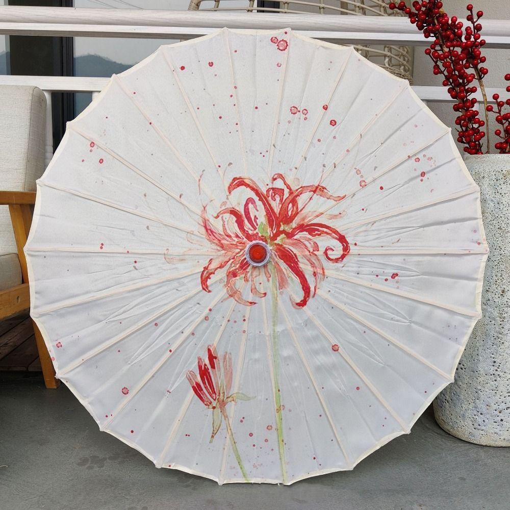 70 Cm Silk Cloth Women Umbrella Chinese Style Chinese Oil Paper Umbrella  Photograph Prop