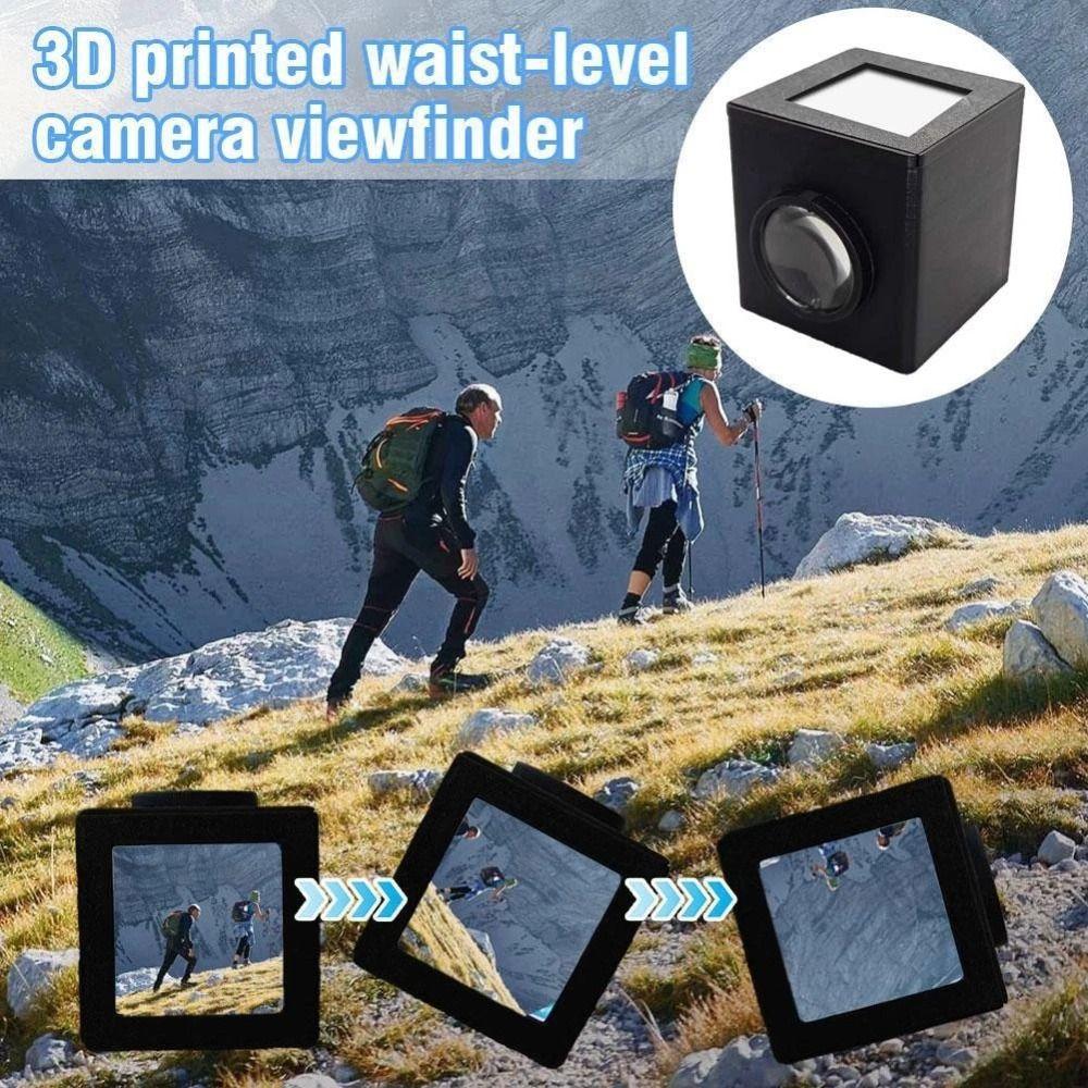Gifts Handmade Waist-level Viewfinder 3D Printing DIY Fresnel Lens Portable 50 Optical Lens