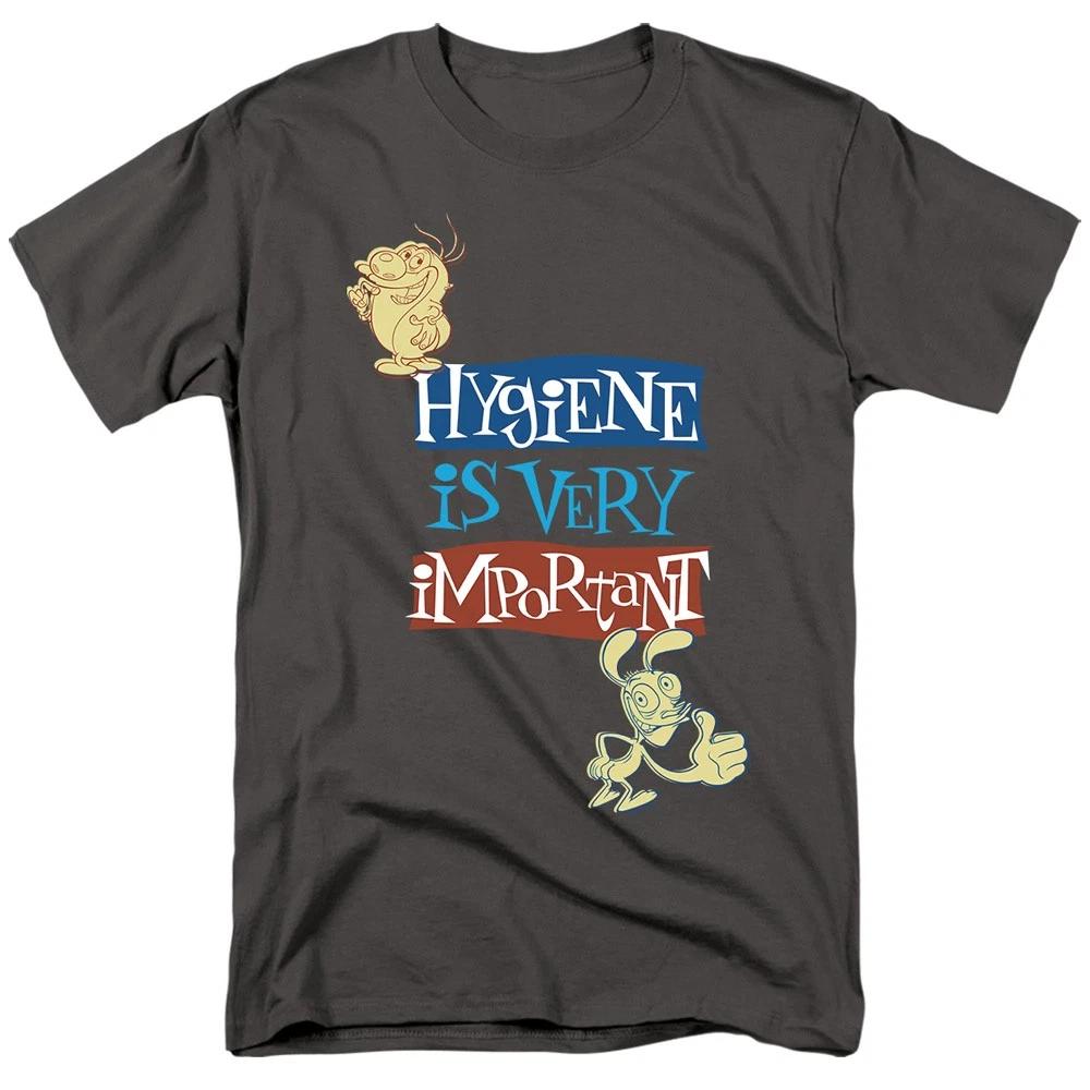 Ren And Stimpy - Hygiene Is Very Important - Unisex Children s T-shirt - Gray 160