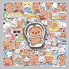 60 Cute Cartoon Character Waterproof Emoticon Stickers for Laptops and Water Cups