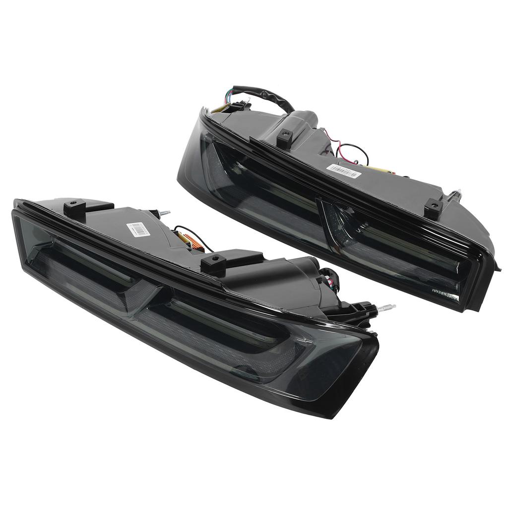 VLAND Full LED Dynamic Tail Lights Smoked Lens For Camaro 2016‑2018