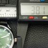 VINTAGE HAND-WINDING SWISS MENS REFURBISHED GREEN COLOR DIAL WATCH A700987-5 R205a-a700987