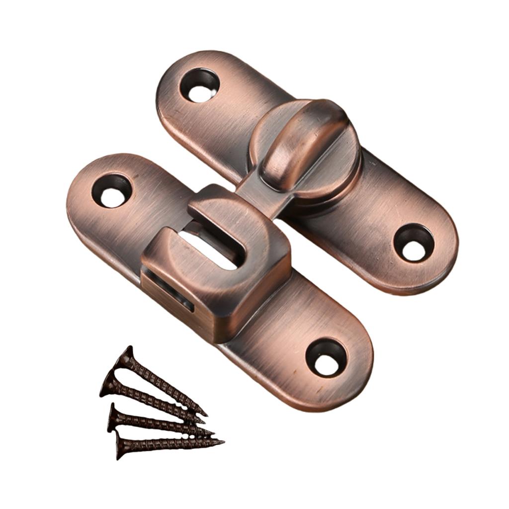 Multipurpose Sliding Door Latches Bolt Lock for Home and Office Supplies Security Daily Use Sturdy Zines Alloy