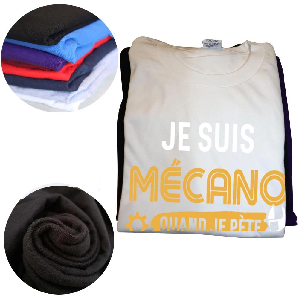 You Know I'm Mechano T Shirt Funny French Text Dad Gift Worker Humor Vintage Tee Casual Cotton Unisex Summer T-shirts EU Size