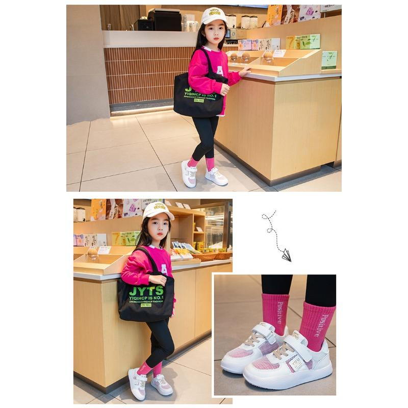 Chaussures d'été pour bébés filles Chaussures de skate Chaussures en mesh respirant Chaussures pour grands enfants Petites chaussures blanches Chaussures pour enfants Baskets