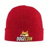New Dogecoin Doge Knitted Caps Beanies Winter Hats Acrylic Bitcoin Wallstreetbets GME WSB Stock Stonks Trader Meme Crochet