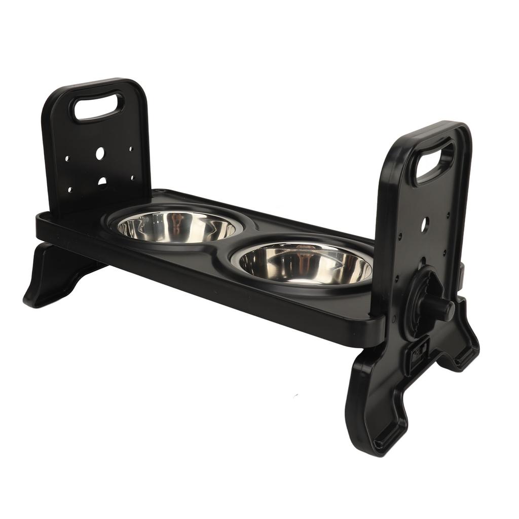 Erhöhte Hundenäpfe verhindern das Verschütten 3 einstellbare Höhen Erhöhter Hundenapf Edelstahl Hundefutter