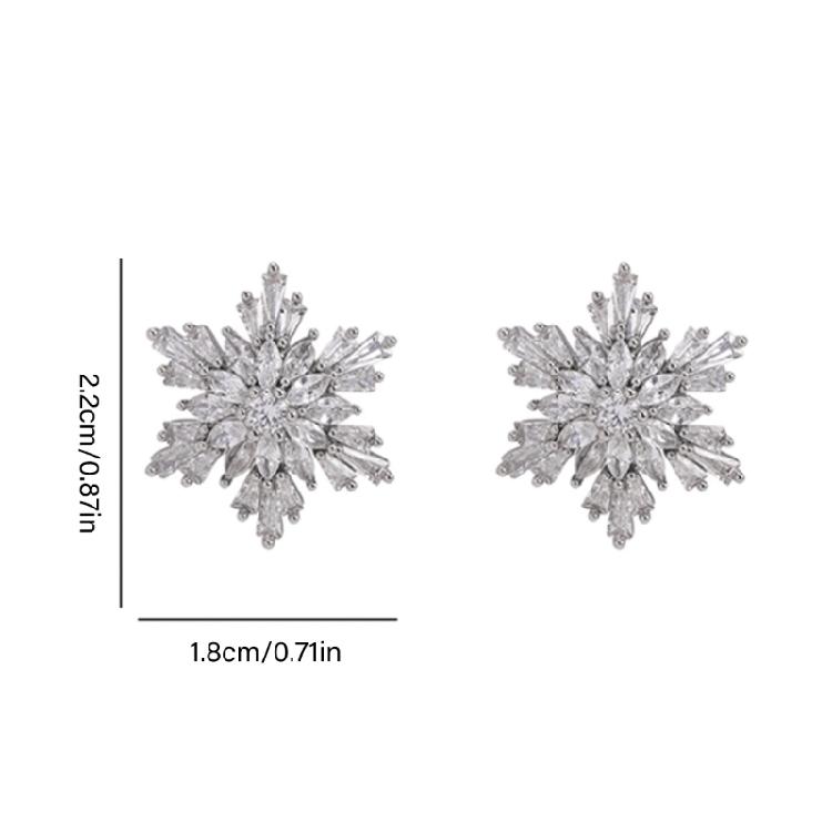 Crystal Encrusted Rotating Earphone Clip Snowflakes Pattern Not Slip Grip Earphone Holder Pair for FreeClip