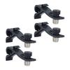 4Pcs Drum Microphone Clip Height Adjustable Shockproof Microphone Drum Mount Mic Holder