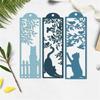 Window Kitten Cutting Dies Scrapbooking Stencils Carbon Steel Dies Cut Stencils for Card Making Photo Album Decoration