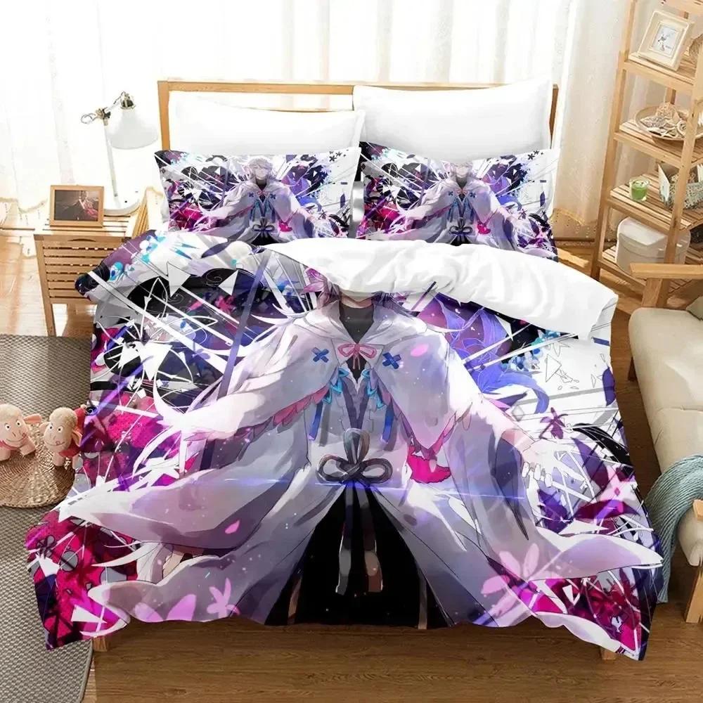 Fate Grand Order Merlin Sängklädesset Påslakan Sängset Täcke Örngott Täcke king Queen Size Pojkar Vuxen