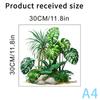 Green Plant Leaves Toilet Sticker Wc Self Adhesive Mural Stickers Bathroom Wall Sticker Home Decoration Decals