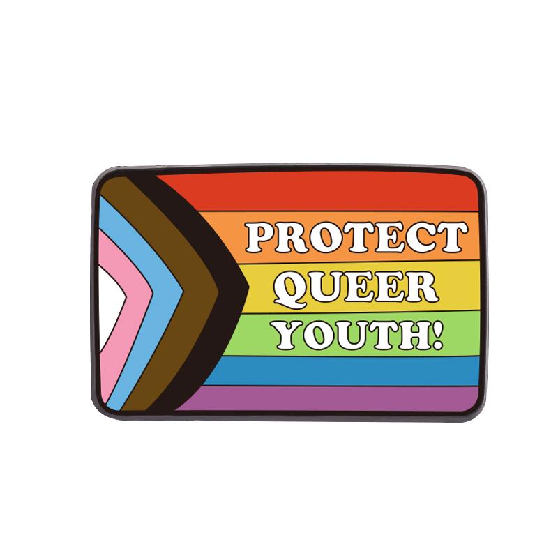 Rainbow Pride Flag LGBT UV Print Pins Custom BE KIND TO ALL KINDS Brooches Lapel Badges Clothes Funny Jewelry Gift for Friends