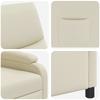 Recliner Chair Cream Faux Leather