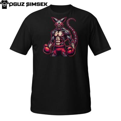 Boxing Kangaroo T-Shirt | Muscular Fight Animal Tee | Red Glove Brawler