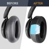 Kjølende gel øreputer for Anker Soundcore Life Q30/Q35 hodetelefoner, øreputer med is-silke stoff erstatning