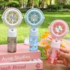Rechargeable Handheld Misting Fan-Portable Battery Operated Water Mist Fan With 3 Adjustable Speed-Cooling Fan