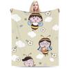 Coperta Anime Chibi Maruko Chan Decorazione in Velluto Coperte Plaid Multifunzione Super Calde per Biancheria da Letto Copriletti per Auto