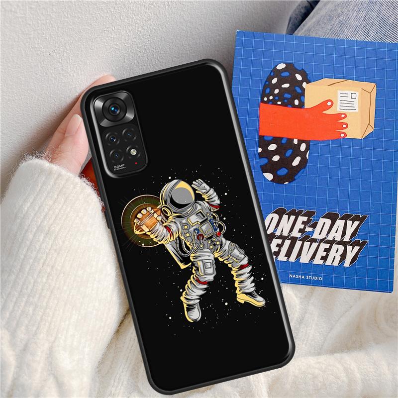 Astronaut Space Dunk Case For Xiaomi Redmi Note 8 9 10 11 Pro 8T 9S 10S 11S Redmi K50 K40 Gaming 9A 9C 9T 10C
