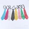 New Light Up  Flashing Striped Glowing EL Tie Luminous Necktie for Children Club Cosplay Tie