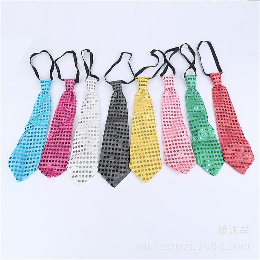 New Light Up  Flashing Striped Glowing EL Tie Luminous Necktie for Children Club Cosplay Tie
