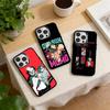 Heißes Anime-Dandadan-Musterdesign Handyhülle Für iPhone 17,16,15,14,13,12,11 Plus,Pro Max,XS,Bunte Silber-Schwarz-Hülle