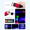 Keychain Flashlight Waterproof Mini Fishing Torch Multifunction Portable LED Flashlight USB Charging for Fishing