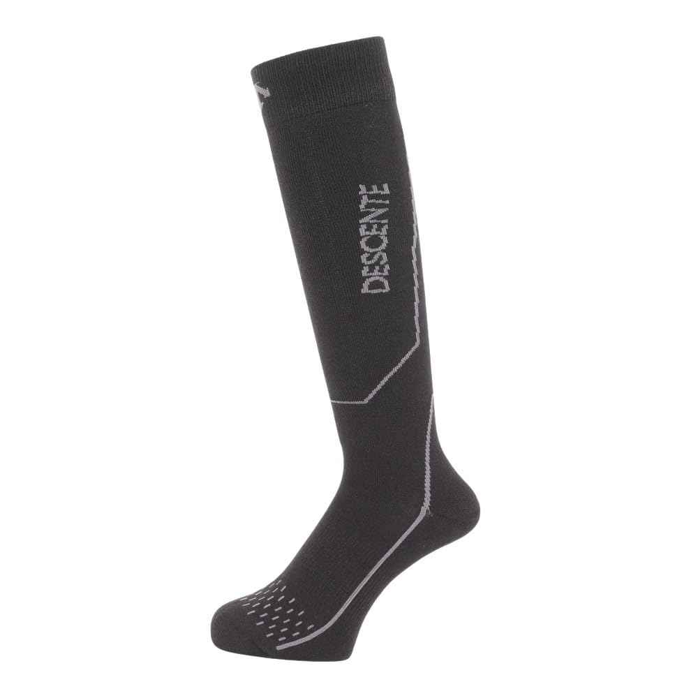 Descente Far Silver Ion Arch Black Men's Socks, DWAWJB62, Antibacterial, Odor-Resistant, Thermal, Infrared, (Ag+), Support,