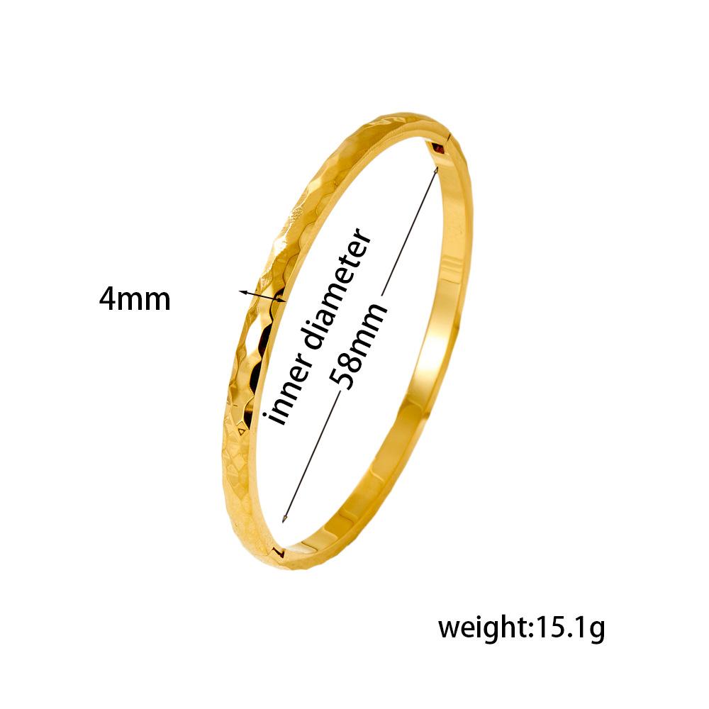 

2026 Bracelet European and American Fashion Temperament Round Flower Buckle Bracelet Irregular Bracelet Girls Senior Sense 18CM