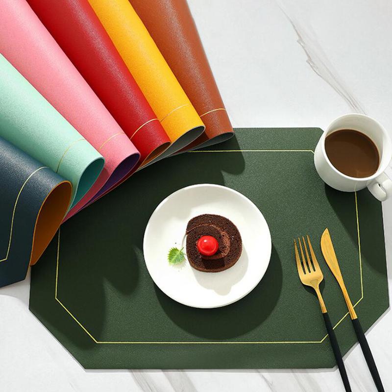 4 Pcs Nordic Style Table Mat Anti-Slip Water-Proof Placemat Coaster Mats Dining Tablemat Silicone Coaster Kitchen Accessories