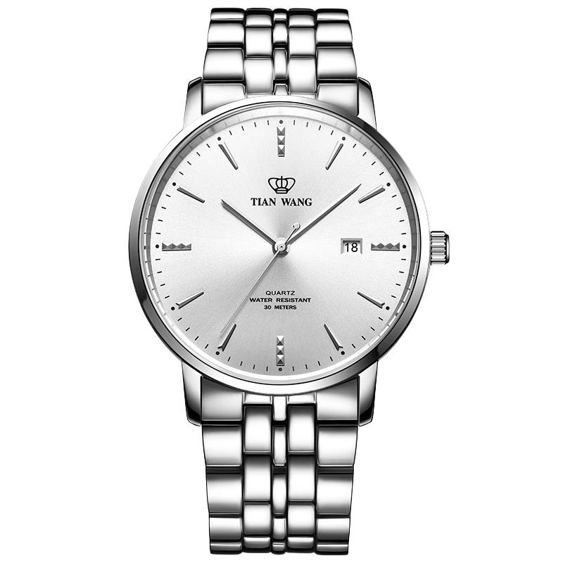 TIAN WANG Canghai Series Quartz Watch with Steel Band
