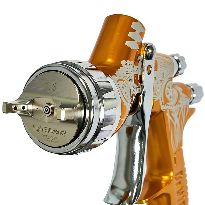 DEVIDISS GTE Pro TE20 Lite HVLP Spray Gun 1.3mm Nozzle Tip Professional Fine Finish Effect for All Automotive Paints