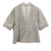 Leilian Made In Japan Short Sleeve Jacket 13 Gray Women Used